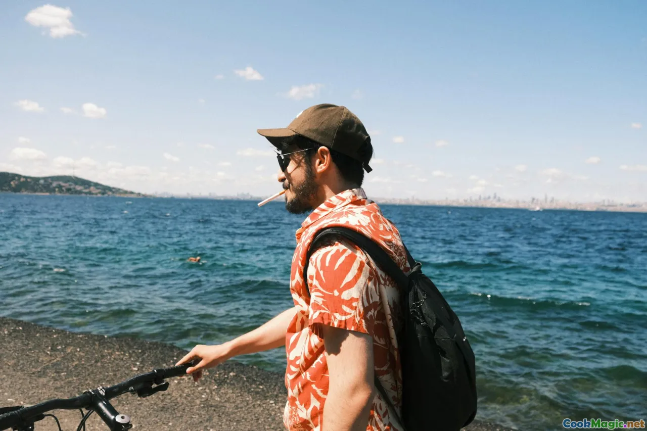 Barrouallie market, blackfish slabs, smoke, coastline