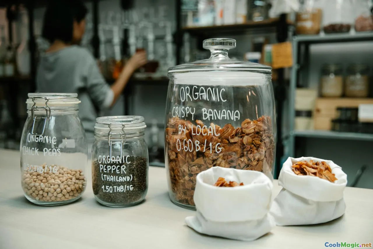 bulk ingredients, sustainable sourcing, local produce, eco-friendly packaging