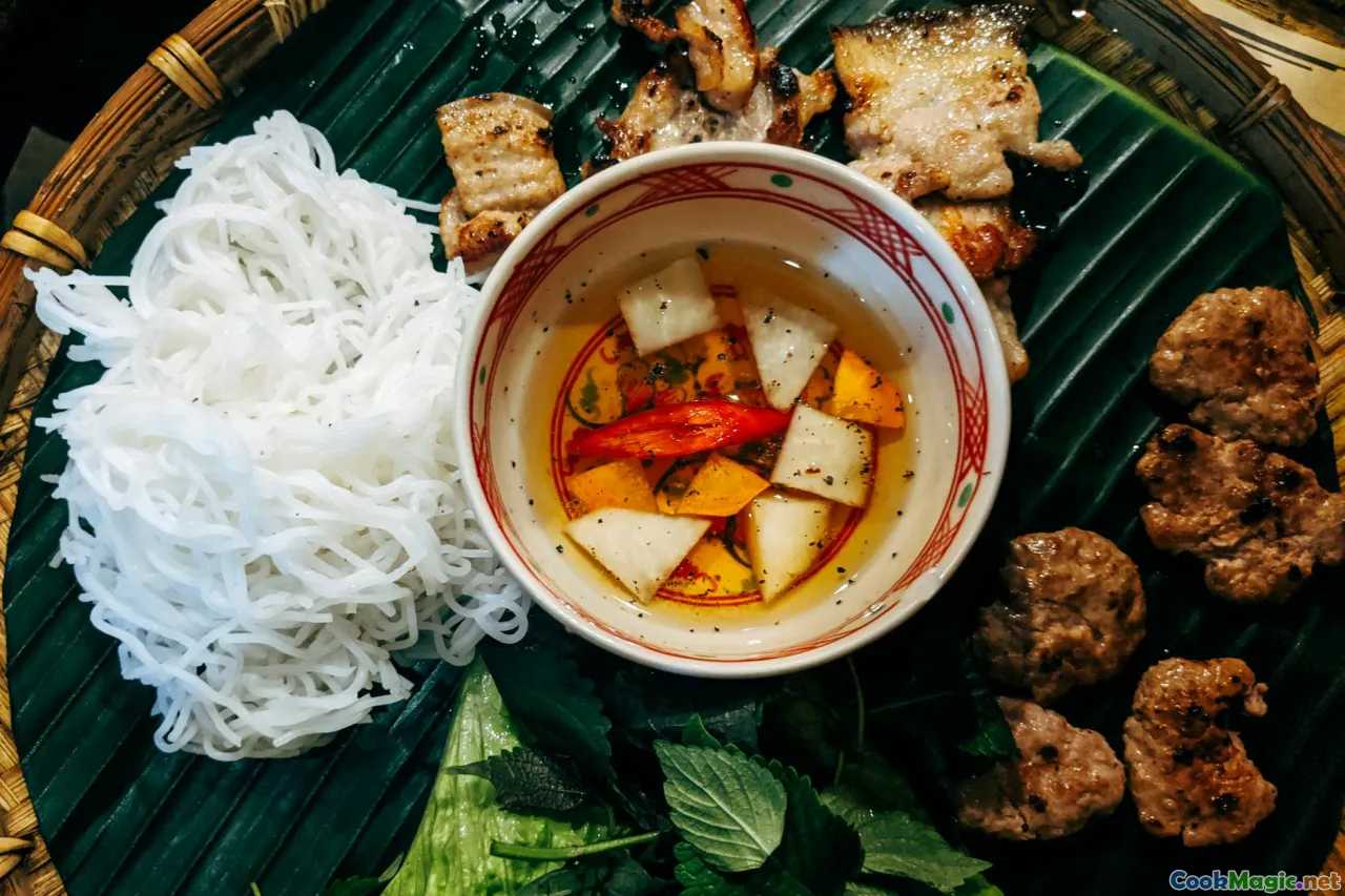 Savoring Authentic Bun Cha Grilled Pork Noodles