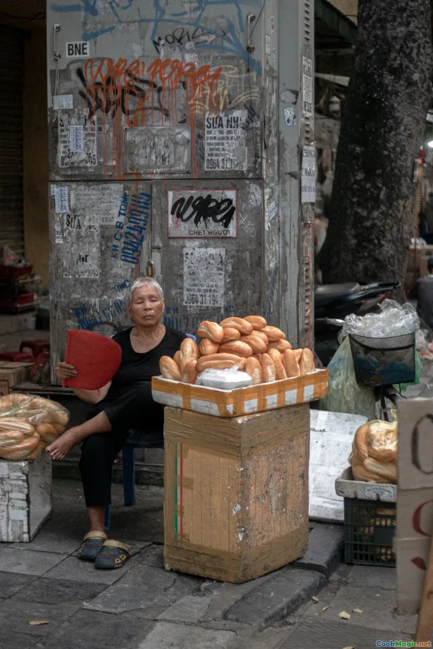 bun cha Hanoi, street vendor, traditional restaurant