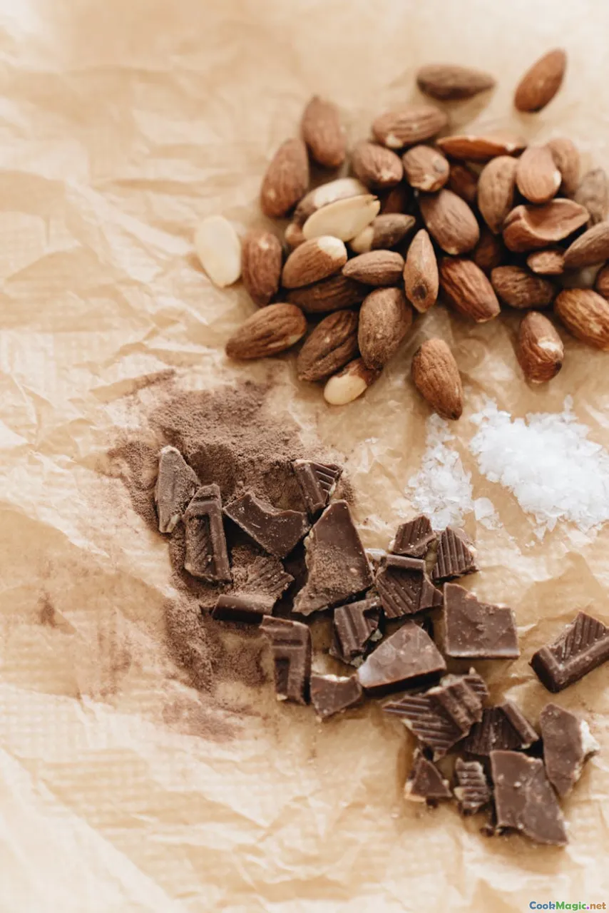 chocolate truffles, cocoa, sea salt