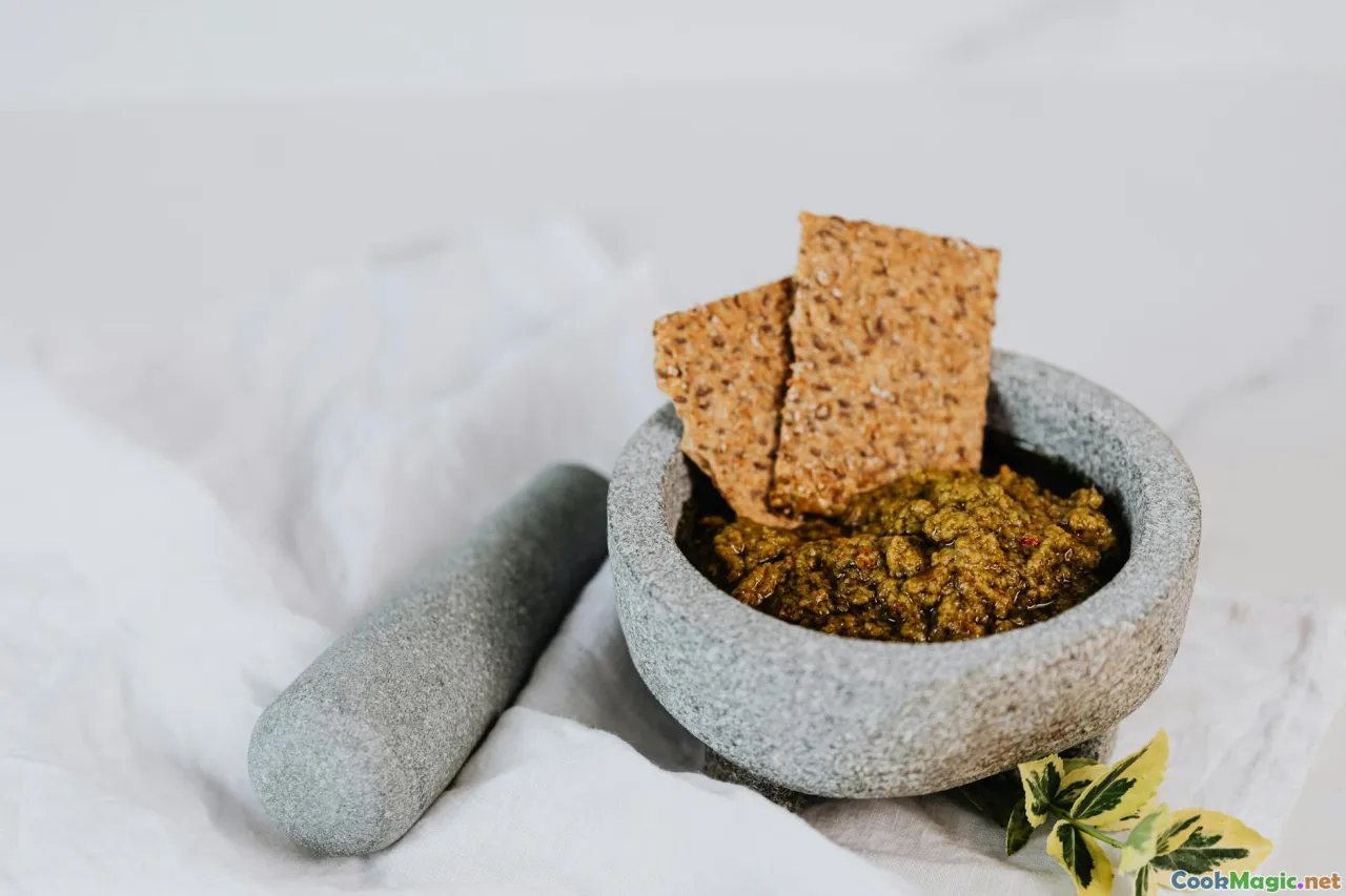 chutney spread, mortar and pestle, herbs, spices