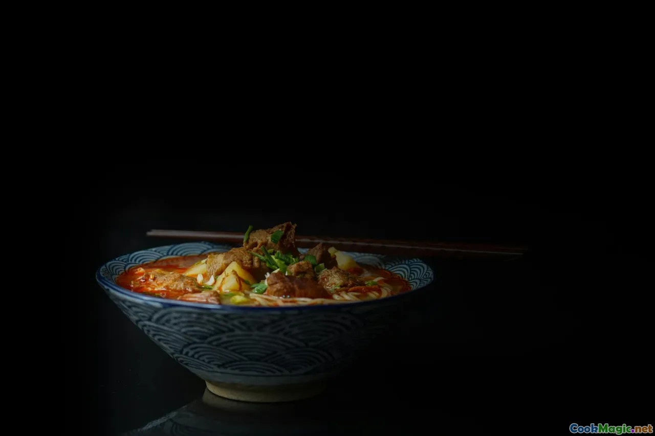 closeup food, texture, broth, spices