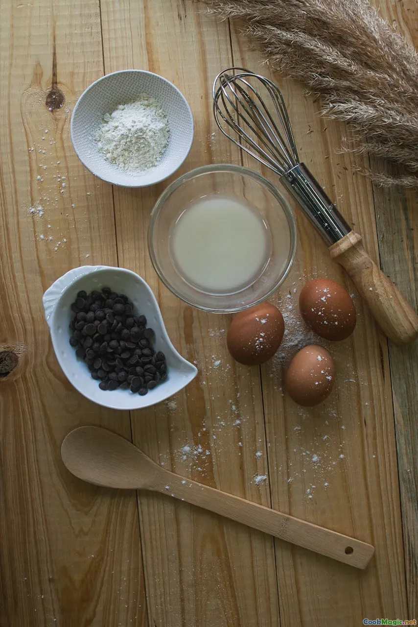 coconut milk, flour, baking ingredients, pantry