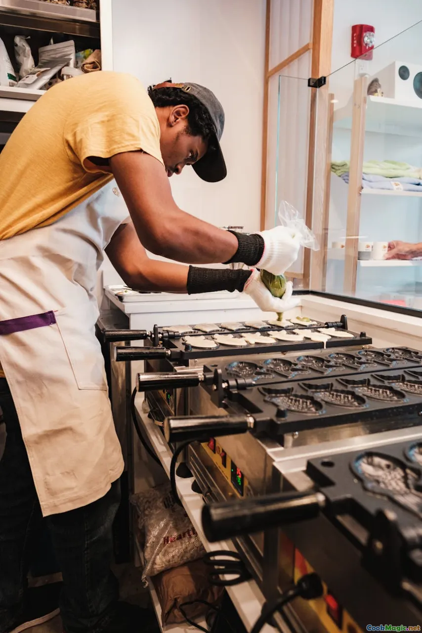cooking process, batter, filling