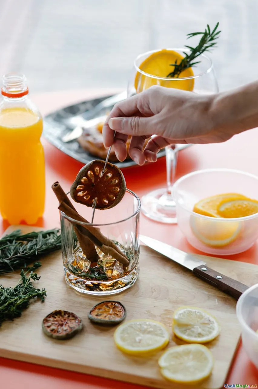 dried fruits, molasses, spices, rum