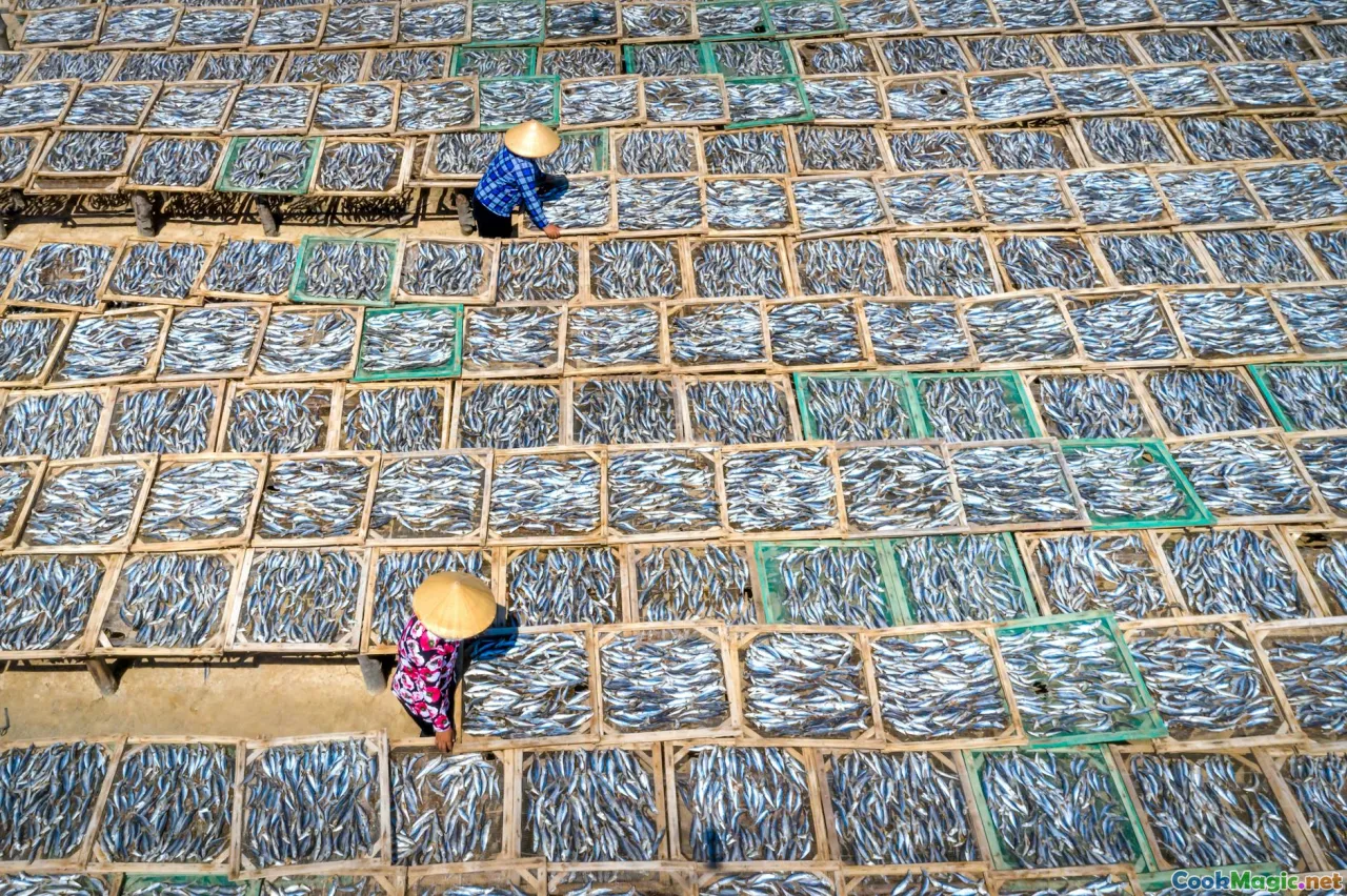 drying fish, salt curing, sun drying, traditional preservation