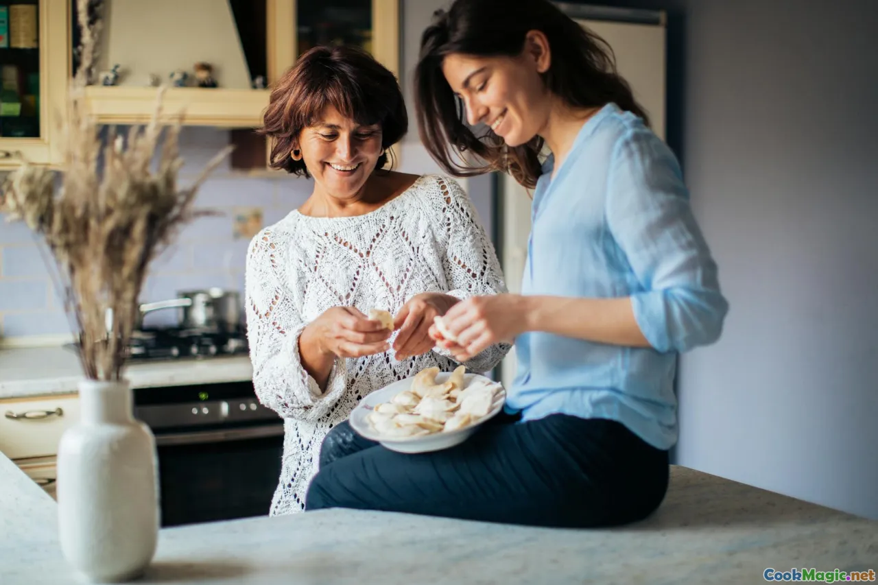 family breakfast, home kitchen, tradition