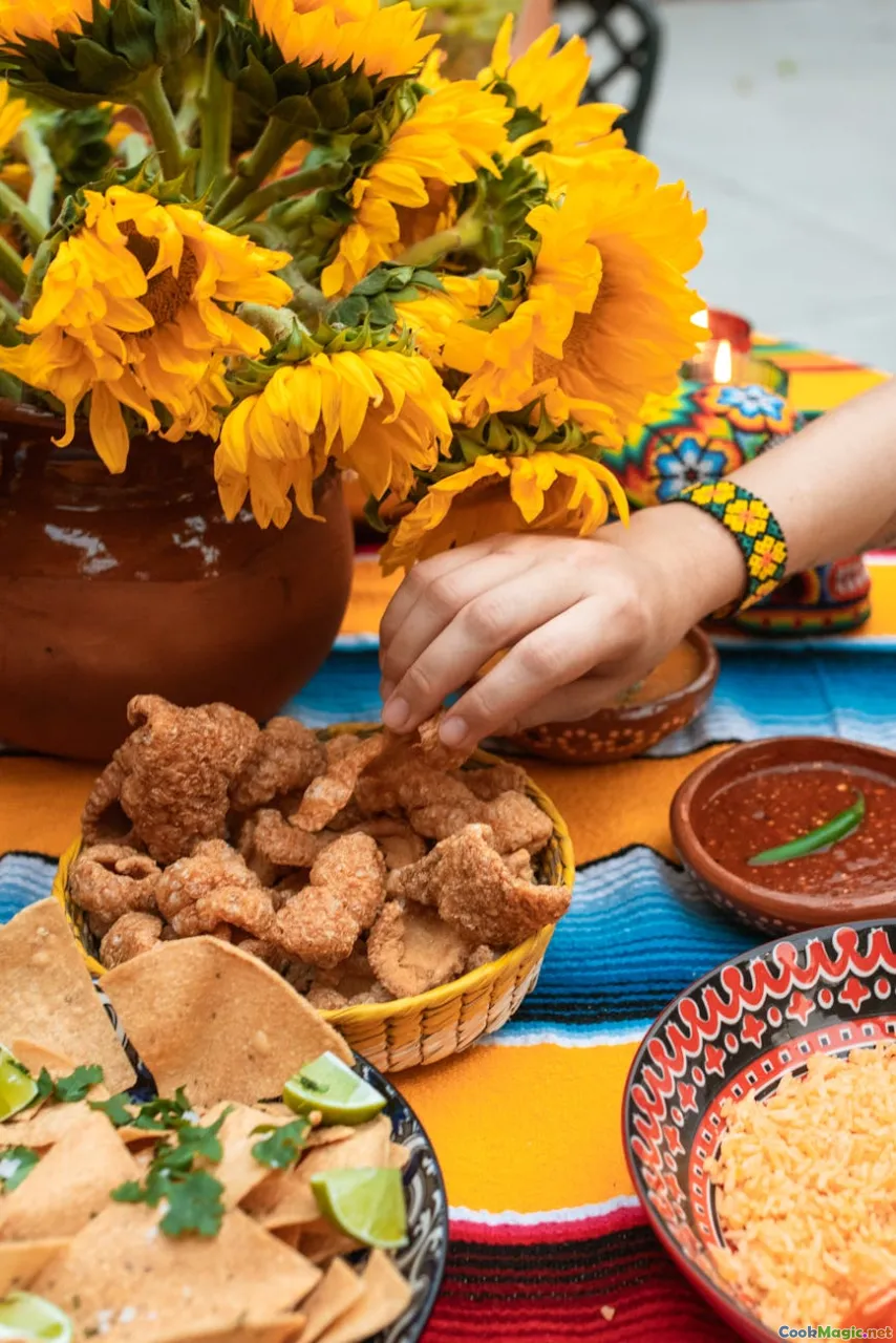 family cooking, traditional Mexican kitchen