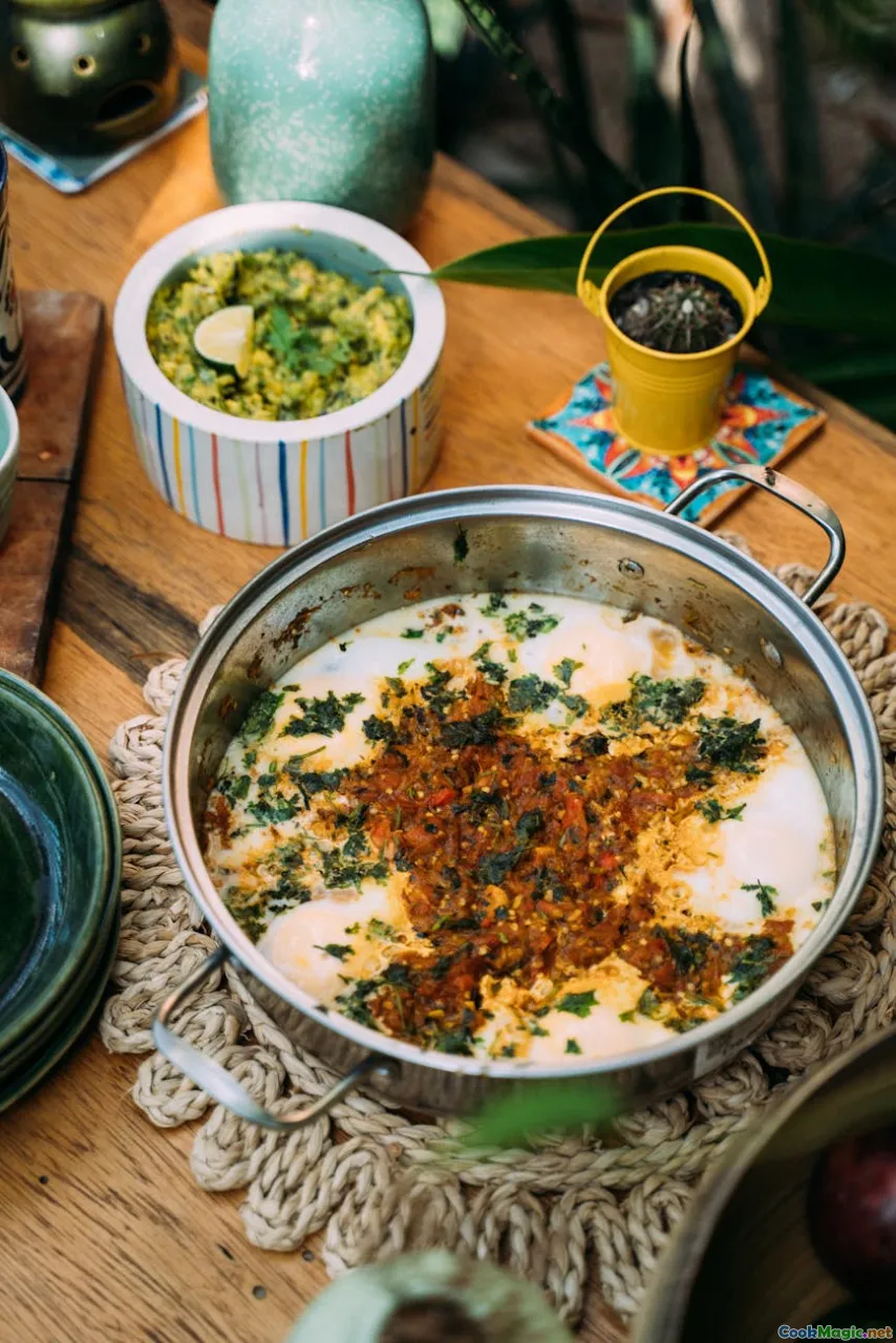 fresh herbs, Mauritian herbs, green curry leaves, cilantro garnish