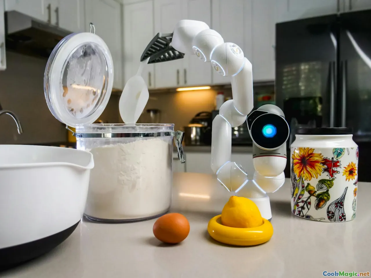 futuristic kitchen, innovative dishes, culinary science