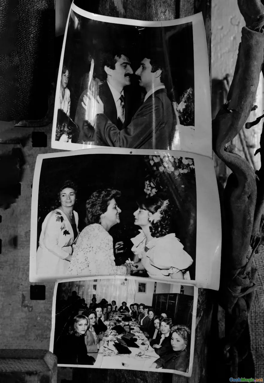 historical signs, community gatherings, vintage poutine photos