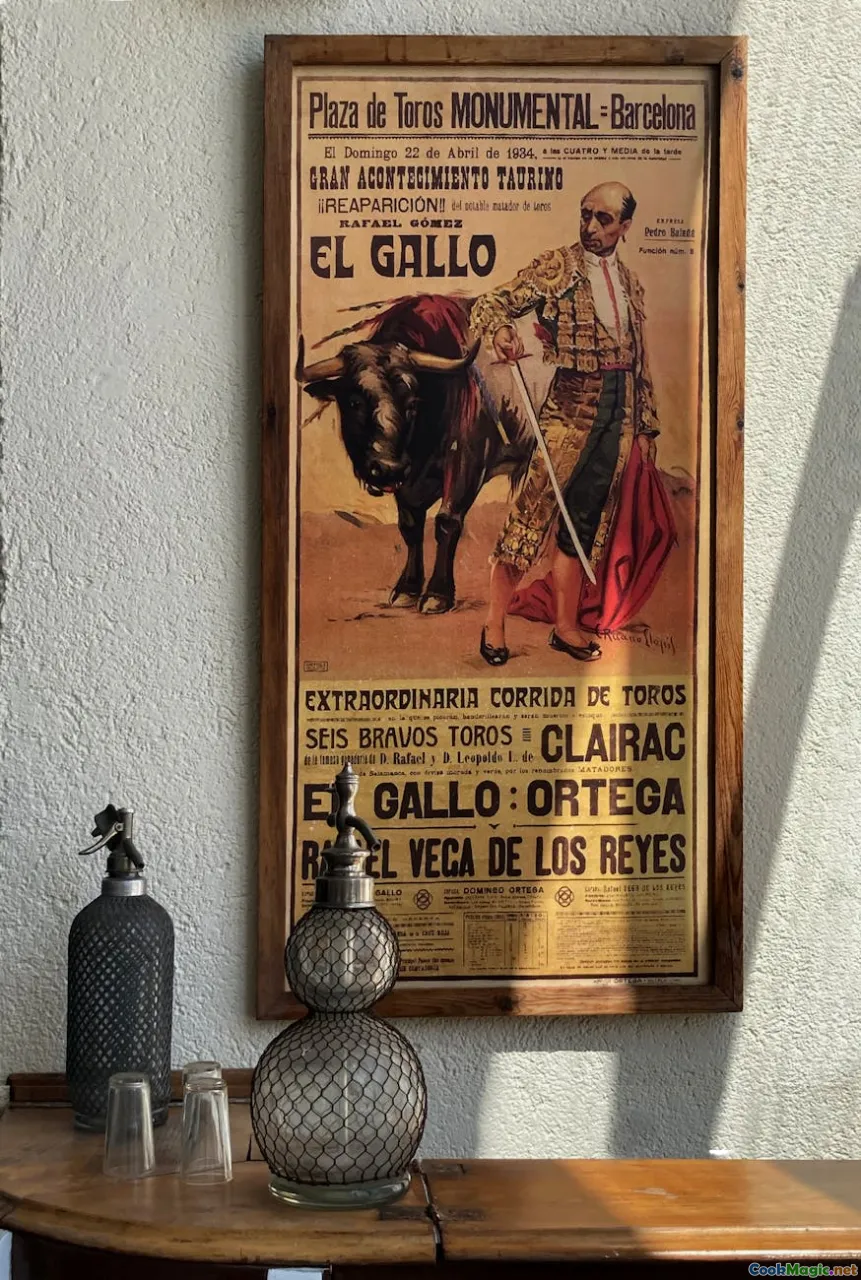 Madrid San Gines, Barcelona xurreria, vintage poster