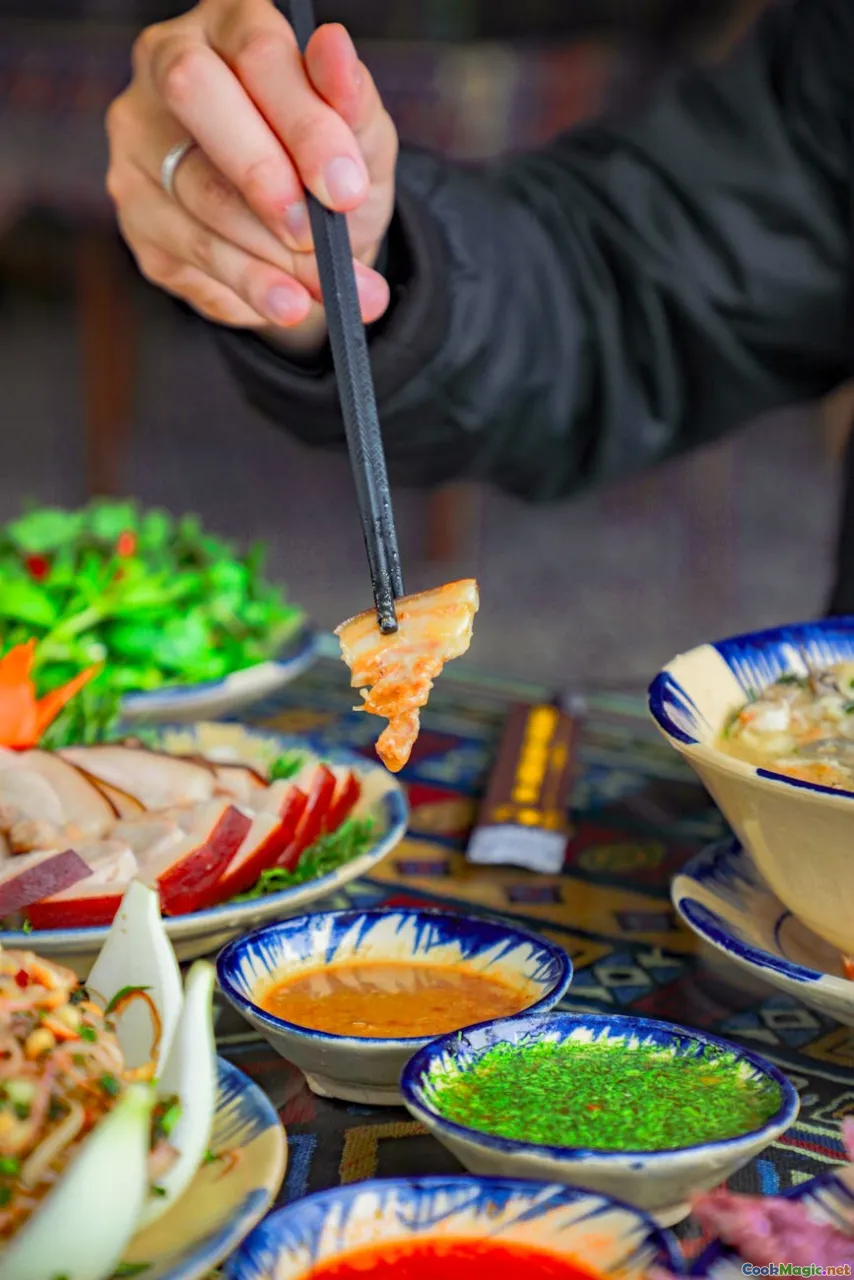 plated dishes, variety, texture, tasting flight