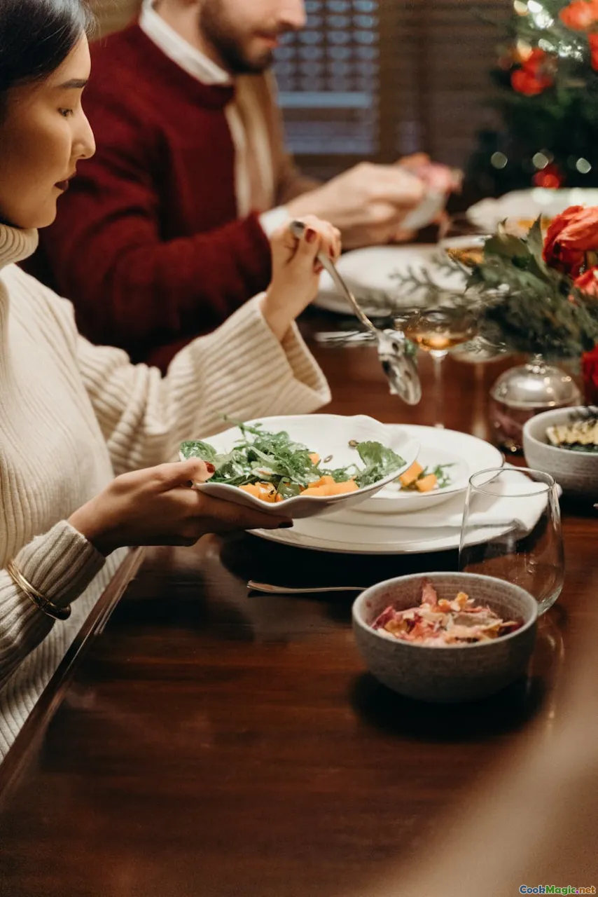 plating, lingon, aquavit, winter salad