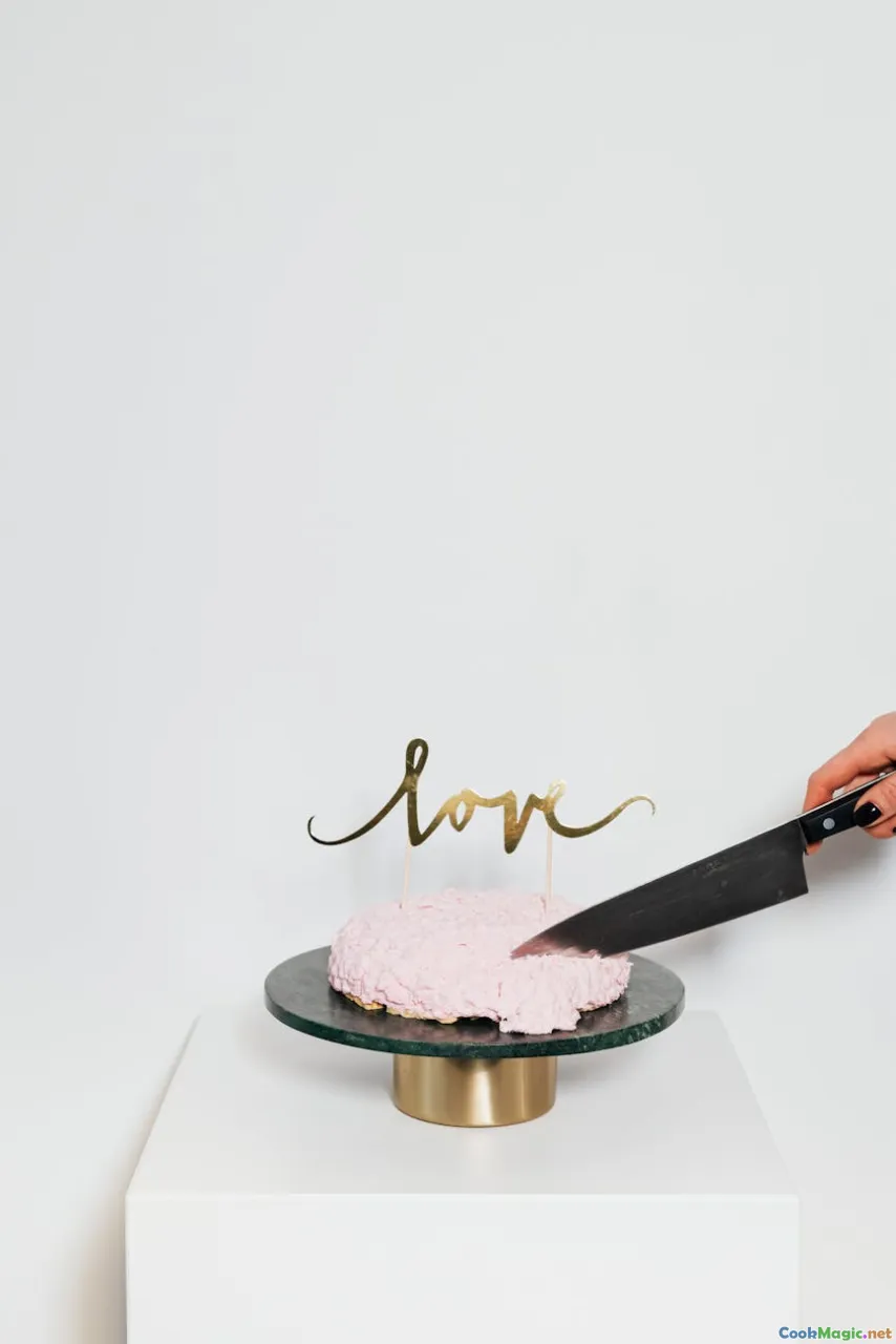 porcelain charm, fève collection, gold paper crown, hand slicing cake