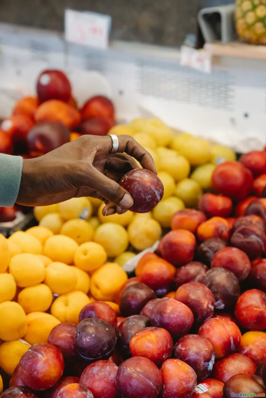 ripe plantains, selection, tropical fruits