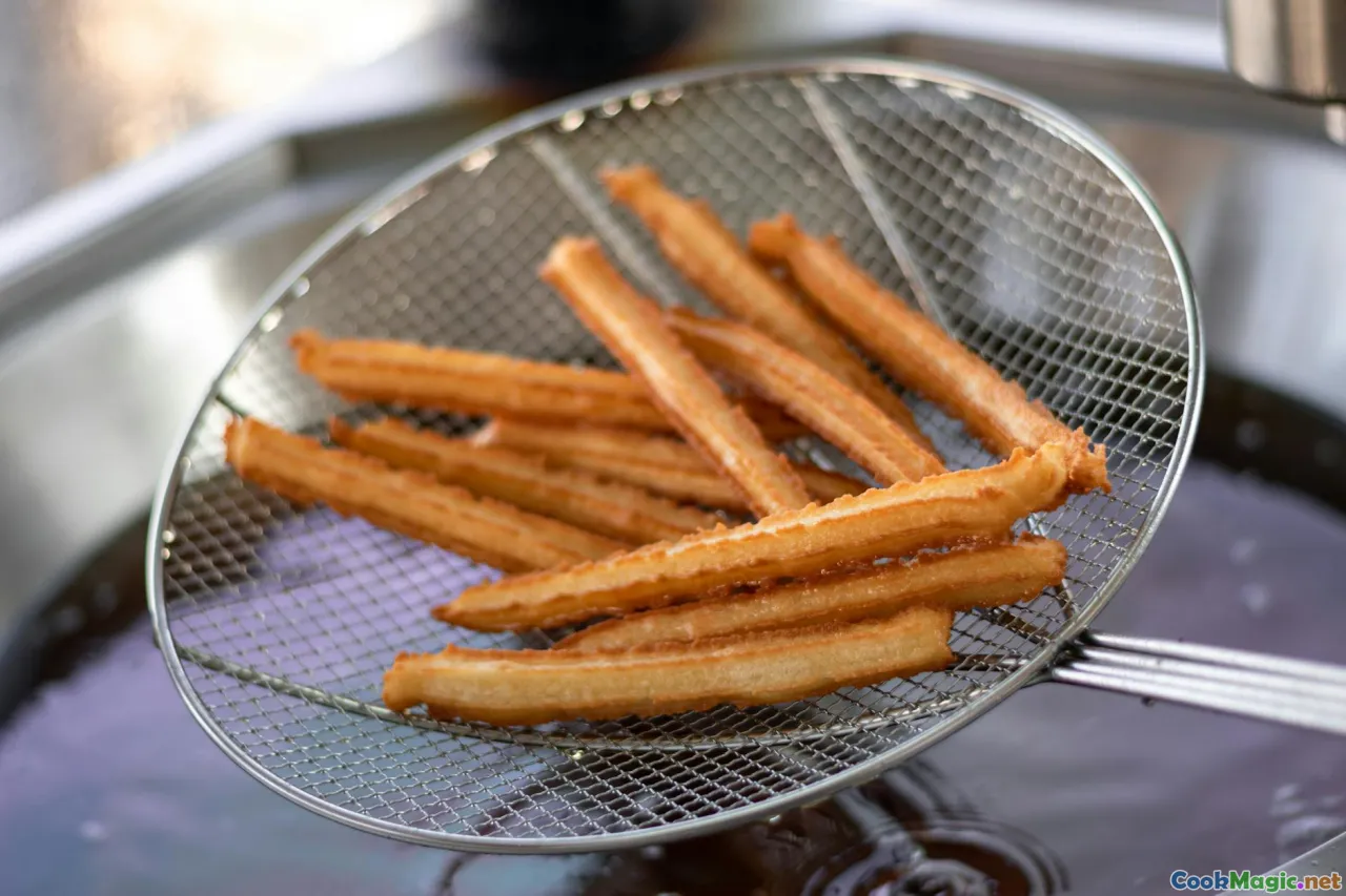Spanish churros, traditional churros, street food, Spain, breakfast