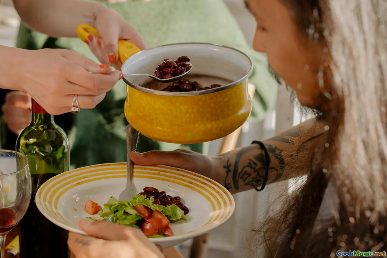 spring cooking, plating, shared dishes, culinary techniques