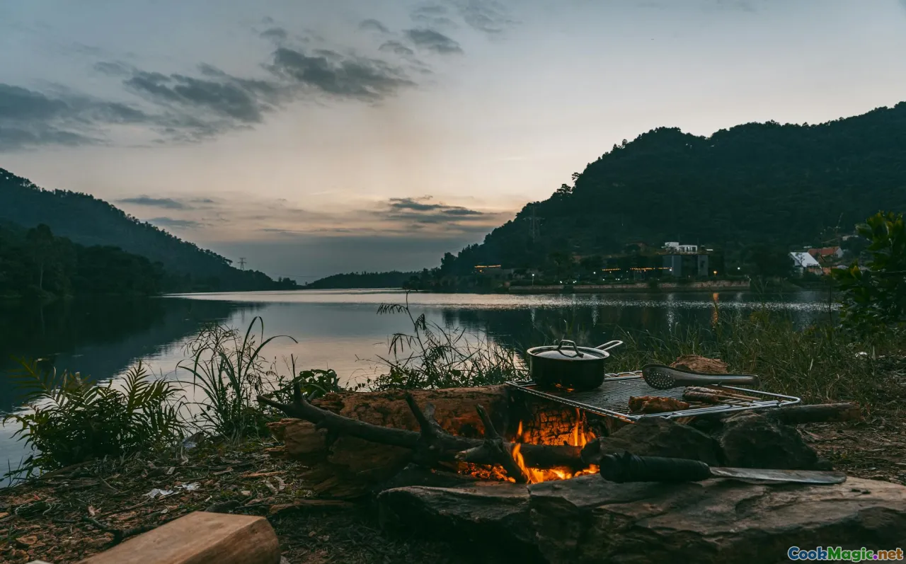 Tasmania, gourmet BBQ, seafood, mountain landscape