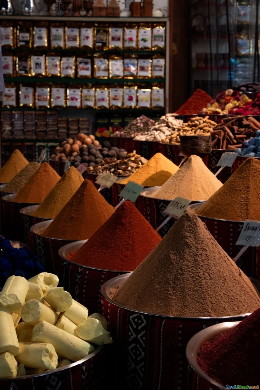 Tunisian herbs spices, traditional markets, old medina, vegetable stalls