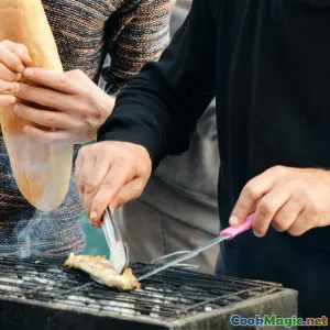 Smoky Fish Cooking Mackerel in Cameroonian Style