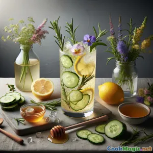 Alpine Blossom Refresher: English Herbal Citrus Fizz
