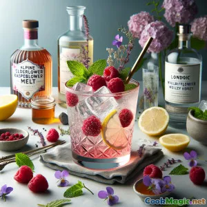 Alpine Elderflower Raspberry Melt: An Elegant English Elixir
