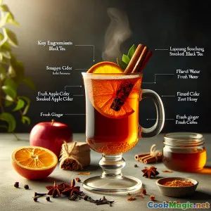 Infuso di Braci Alpine: Tè Affumicato e Mela Cidra Speziata