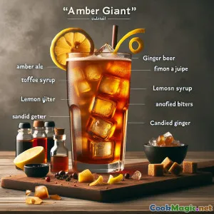 Bernsteinriese: Kräftiges englisches Ale & Ingwer-Fizz