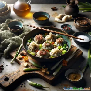 Alte Seiden-Dumplings mit Lamm und Ingwer