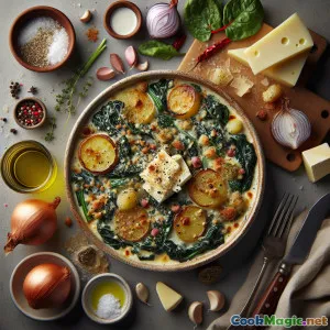 Appenzeller Mangold-Gratin mit knuspriger Rösti-Kruste