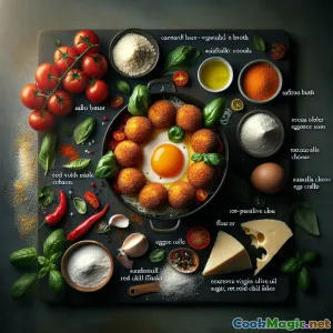 Golden Arancini del Sole: Sun-Kissed with Tomato Hearts