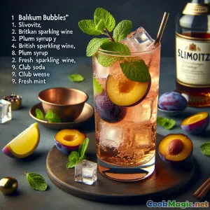 Balkan Plum Bubbles: A British Sparkling Cocktail