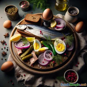 Baltic Herring Sunrise Platter: A Briny Morning Feast