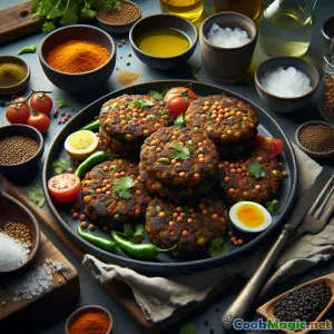 Bara giòn: Bánh đậu lăng Newari với ghee gia vị