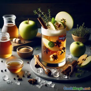 Bayern Brew: Gewürzter Englischer Apfelbier-Cocktail