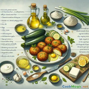 科特风格西葫芦香草油炸饼