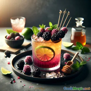 블랙베리 생강 스파클러