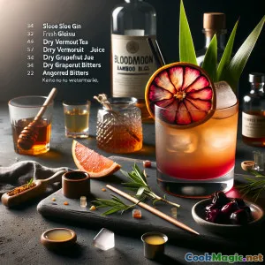 Bambù della Luna di Sangue: Un cocktail di gin e bambù