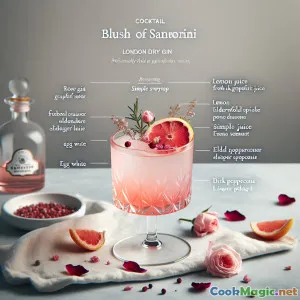 Santanorin-Rot: Blütenreicher Gin & Zitrus-Aperitif