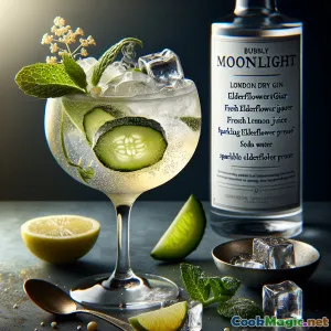 Bubbly Moonlight: Elderflower Gin Sparkler