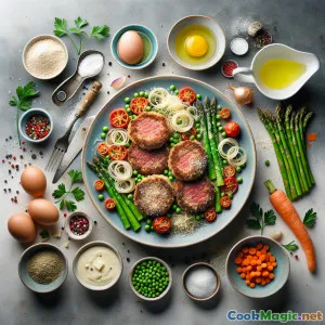 Milanesa Primavera Argentina al Horno con Verduras del Huerto