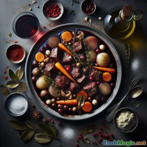 勃艮第风格红酒炖野味，浓郁