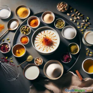 精致的骆驼奶藏红花布丁享受