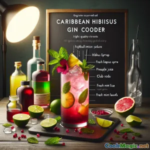 Refreshing Caribbean Hibiscus Gin Cooler