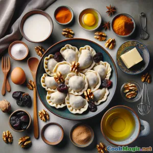 Sweet Prune & Walnut Dumplings from Carpathians