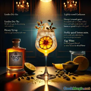 Velvet Rempah Kaspia: Gin Fizz Kapulaga Inggris