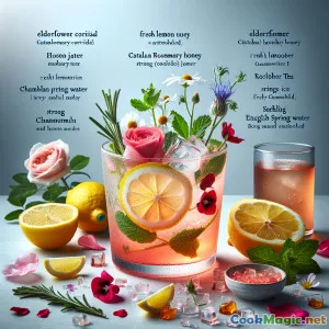 Catalan Petal Punch: Floral English Summer Drink