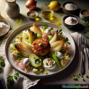 Duńskie frikadelle z selera i chrzanu